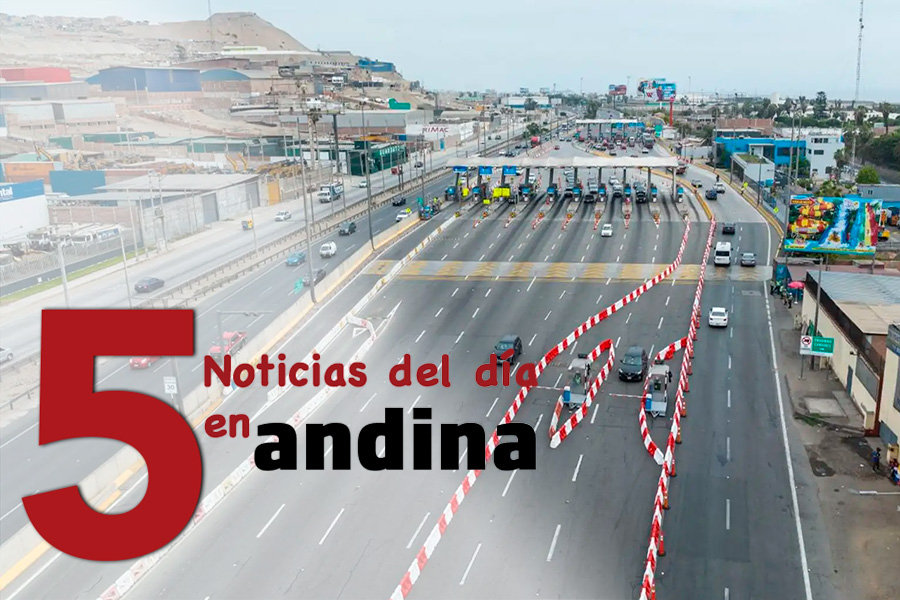 Las 5 del día: Municipalidad de Lima asume desde hoy mantenimiento de Panamericana Norte y Sur  sin cobros a los usuarios